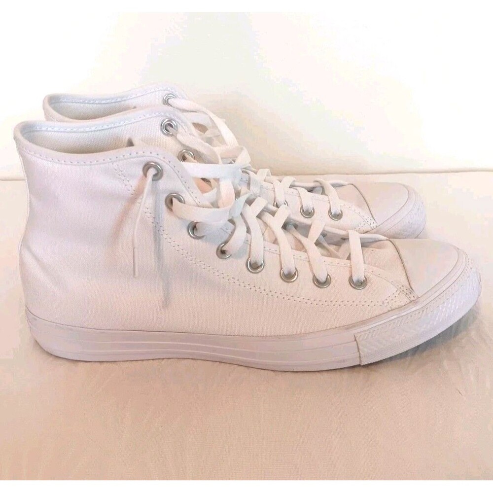 Converse By You Chuck Taylor All Star High Tops White Canvas AD Custom Size 10.5 - Picture 3 of 10